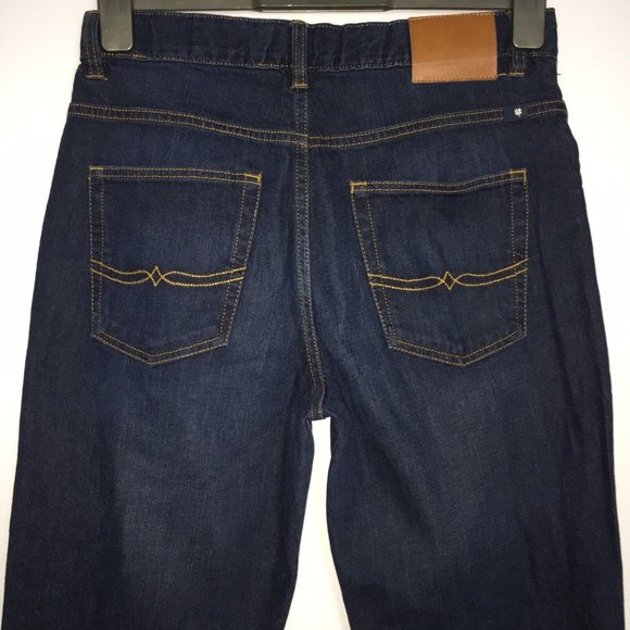 Lucky Brand Jeans Boys 18 Classic Straight Dark Wash Blue Denim High Rise - Picture 5 of 15